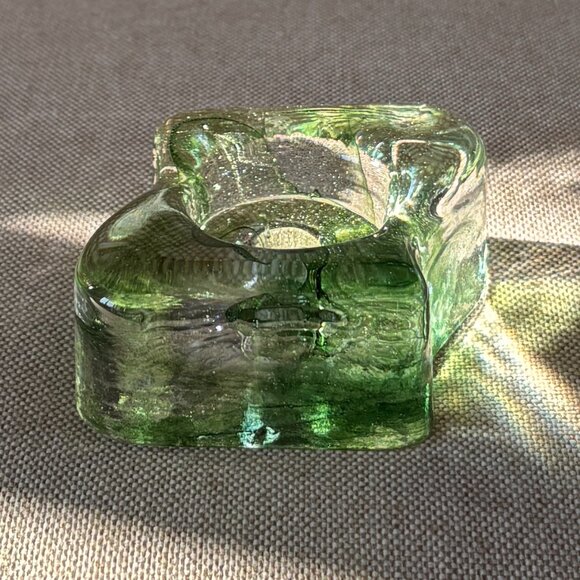 Swedish Glass Candle Holder by Glasbruk - Picture 4 of 8